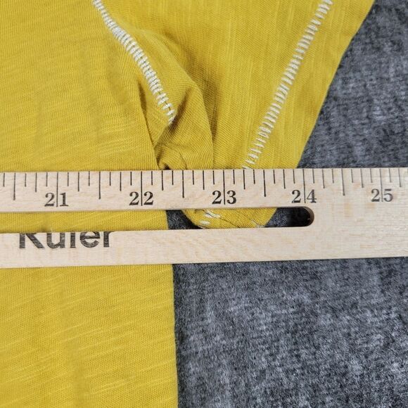 John Varvatos USA Polo Shirt Men's Xl Yellow Short Sleeve Star Knit collared - Picture 10 of 11